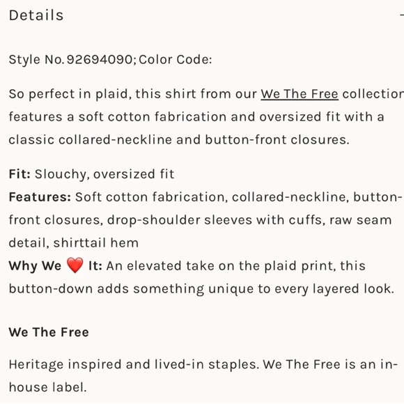 Free People Layla Plaid Shirt We The Free Yellow Combo - Picture 5 of 7